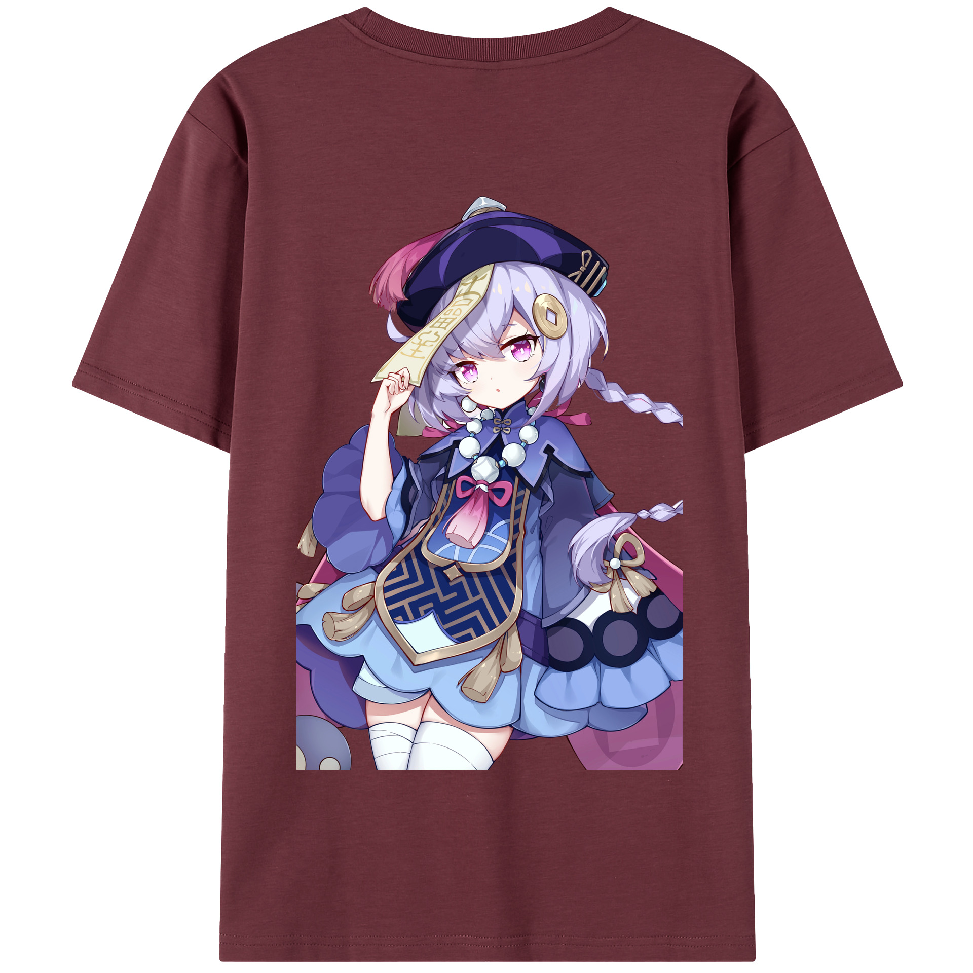 げんし神 七七 なな  genshin Nana 綿100％半袖Tシャツ（背面プリント）